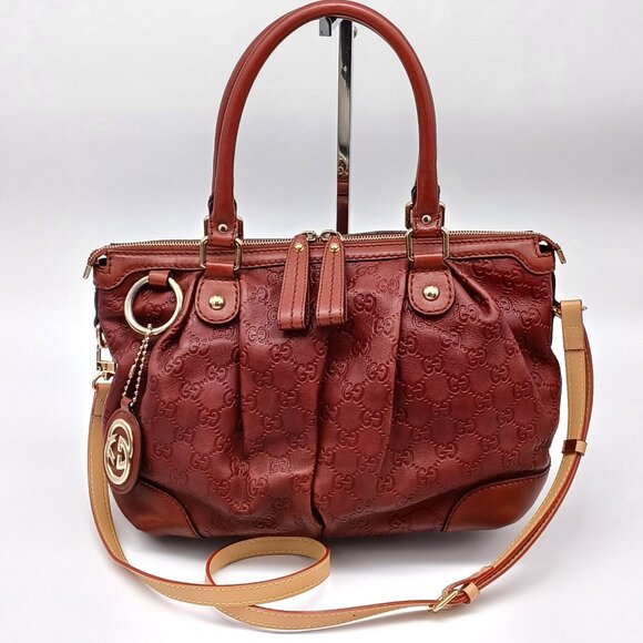 GUCCI GG SUKEY CANVAS LEATHER TOTE BAG lux-275-9202524 - Picture 1 of 15